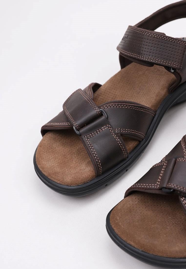 Panama Jack Sanders Basics, Sandalias con Punta Abierta Hombre, Marrón (Marron C1), 43 EU