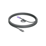 Logitech cable USB activo | Conexión BYOD con un solo cable a MeetUp 2 | Accesorio de videoconferencia para salas pequeñas - Grafito