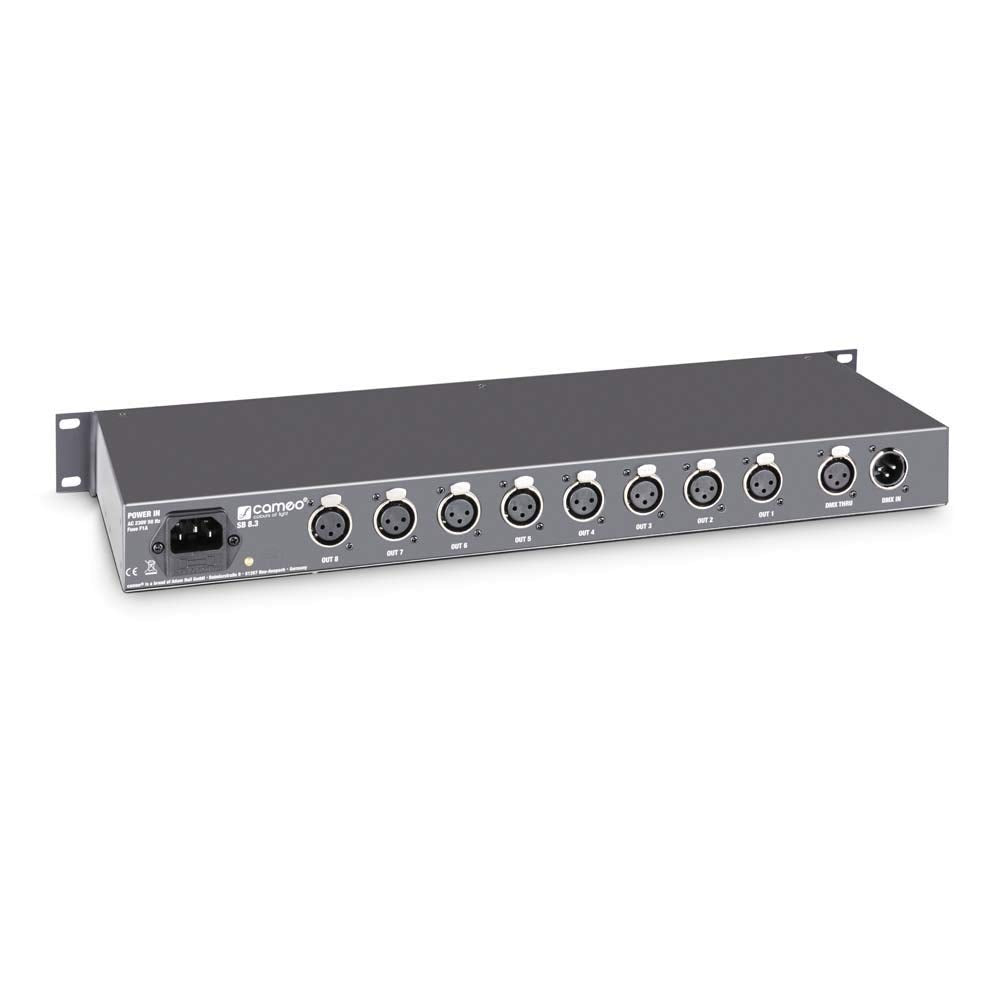 Cameo SB8.3 - Distribuidor DMX de 8 canales (3 pines)