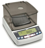 Báscula de precisión con certificación de calibración [Kern PBJ 620-3M] Báscula de laboratorio multifunción con sistema de pesaje de una sola célula y aprobación de calibración [M], rango de pesaje