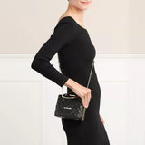 Love Moschino Jc4047pp1h, Bolsa de Mano para Mujer, Black, 18X13X9