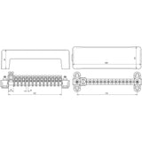 Dehn 563030 - Barra contacto ejecución c 100mm2 ms/gal sn