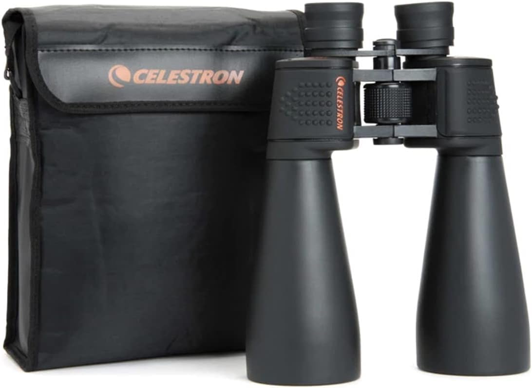 Celestron 71009 SkyMaster 15x70mm Prismáticos Porro Prism con Lente Multicapa y Cristal prismático BaK-4, Negro