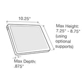 RAM Mount RAM-HOL-UN11U - Soporte (Tablet/UMPC, Negro, Aluminio, Acero inoxidable)