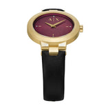 Armani Exchange Orologio da Donna, Movimento al quarzo a Due lancette e cassa da 36 mm con cinturino in Acciaio o Pelle