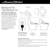 American Standard 8018A60GRC-020 Advanced Clean 3.0 - Asiento con mando a distancia, color blanco