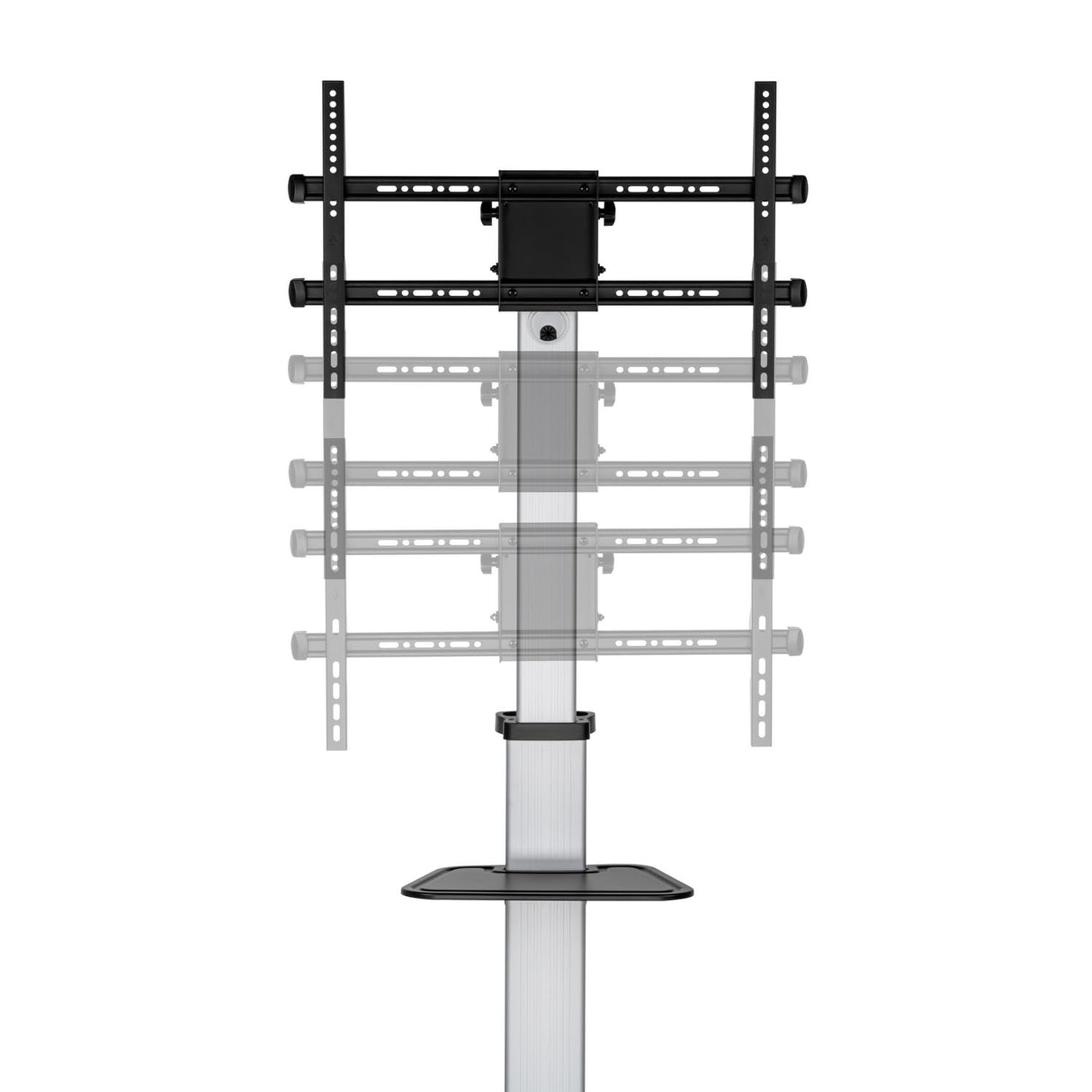 Aisens FT86TRE-197 Soporte de Suelo con Rueda Bandeja DVD para Monitor/TV hasta 50Kg 37"-86"