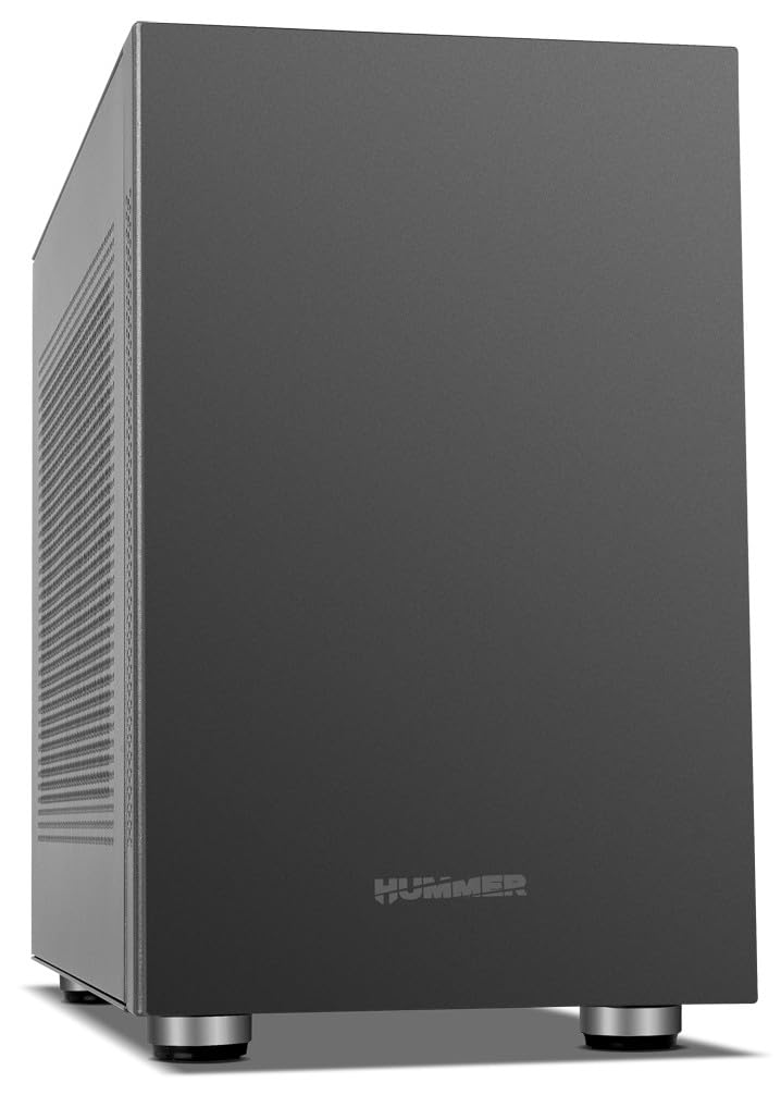 Caja Micro-ATX Semitorre Negra USB 3.0, diseño Compacto, ventilación eficiente; Ideal para PC de Escritorio y Gaming.