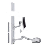 Ergotron LX Wall Mount System 81,3 cm (32") Blanco - Soporte de pared para pantalla plana (Monitor de ordenador, 11,3 kg, 81,3 cm (32"), 75 x 75 mm, 100 x 100 mm, Blanco)