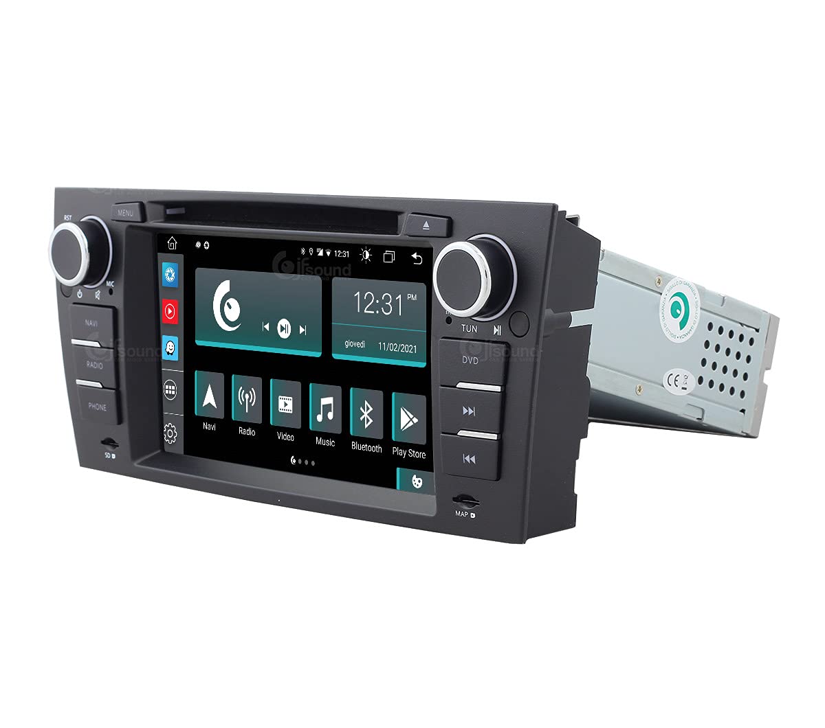 Autorradio de Ajuste Personalizado para BMW Serie 3 Android GPS Bluetooth WiFi Dab USB Pantalla táctil Full HD 7" procesador de 8 núcleos y comandos de Voz