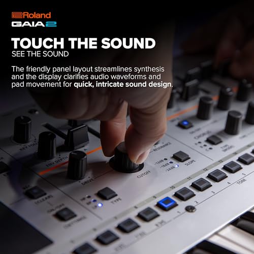 Sintetizador Roland GAIA 2 con prestaciones sonoras avanzadas | Generador de sonido híbrido que combina síntesis de tabla de ondas y virtual analógica | Motional Pad integrado