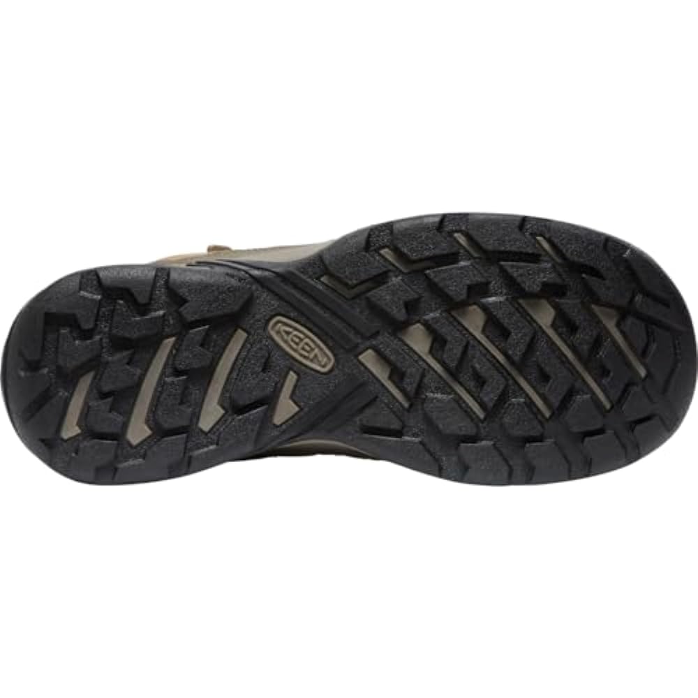 KEEN Circadia Mid Waterproof, Botas para Senderismo Mujer, Toasted Coconut/North Atlantic, 38.5 EU