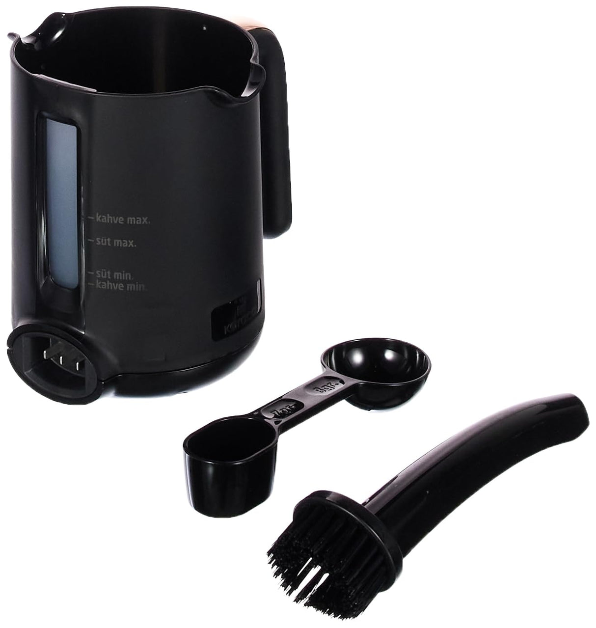 KARACA Hatır Plus - Cafetera turca y de filtro 2 en 1, capacidad de 0,75 l, 5 tazas de café turco, filtro de acero inoxidable, incluye cuchara medidora