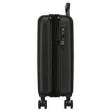 Joumma Disney Mickey Waiting Maleta de Cabina Negro 40x55x20 cms rígida 2,8 kgs Cierre TSA Integrado ABS 2,8 kgs 37L Extensible Equipaje de Mano