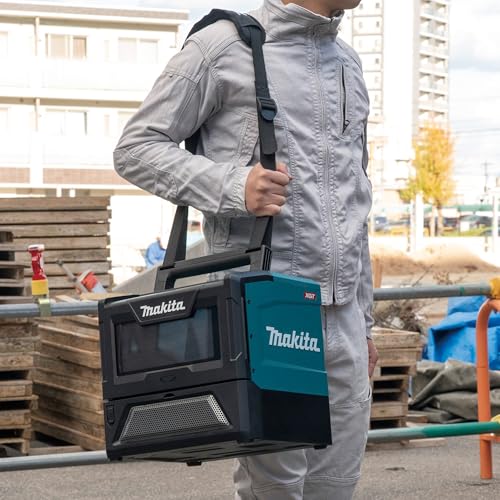 Makita MW001GZ - Microondas con batería, 40 V, máx. 350/500 W, 8 L (sin batería, sin cargador)