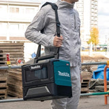 Makita MW001GZ - Microondas con batería, 40 V, máx. 350/500 W, 8 L (sin batería, sin cargador)