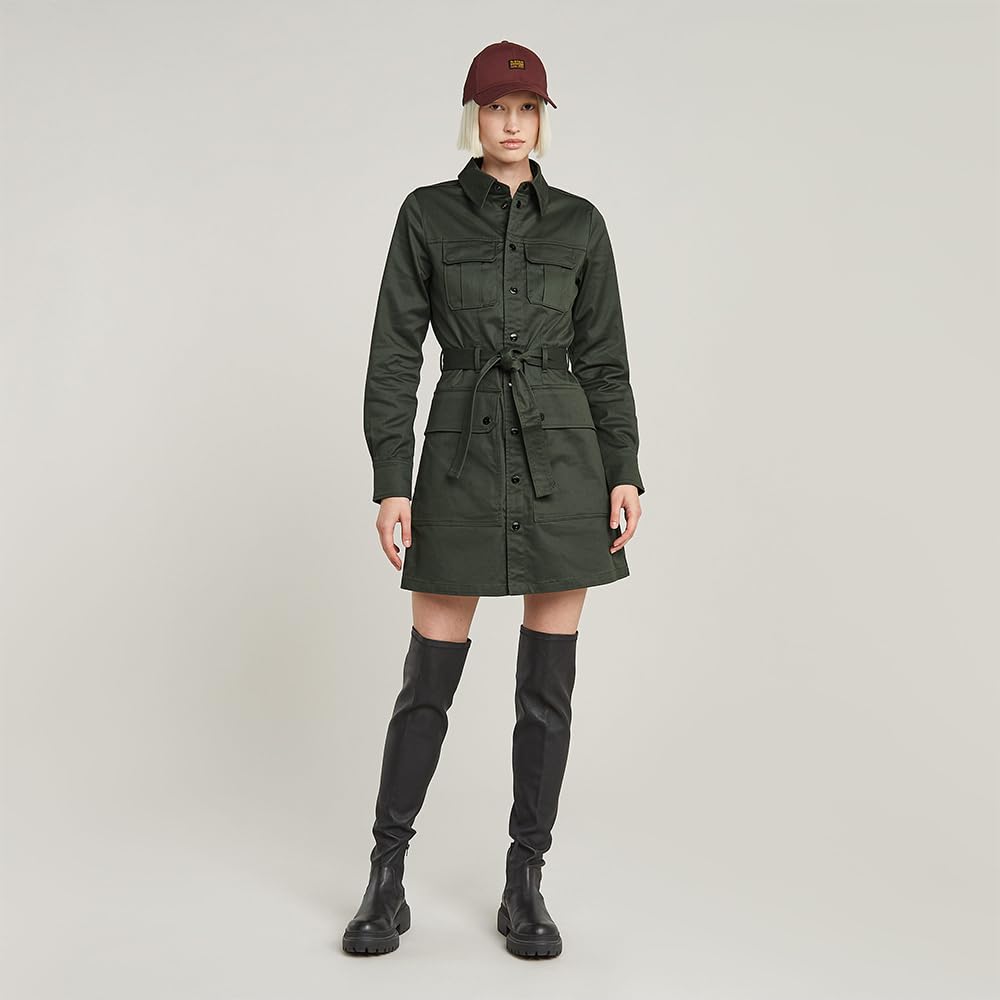 G-STAR Raw Vestido de Mujer, Gris Asfalt D23649-c072-995, L