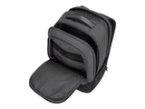 Targus TBB58602GL Mochila Hero Cypress 15.6" con Ecosmart - Gris Hecho de 26 Botellas de Agua de plástico recicladas Bandolera ergonómica Acolchada
