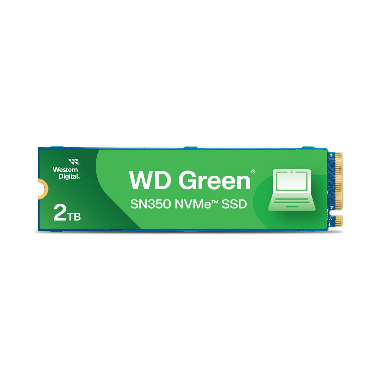 WD Green SN350 2TB NVMe Internal SSD Solid State Drive - Gen3 PCIe, QLC, M.2 2280, Up to 3,200 MB/s