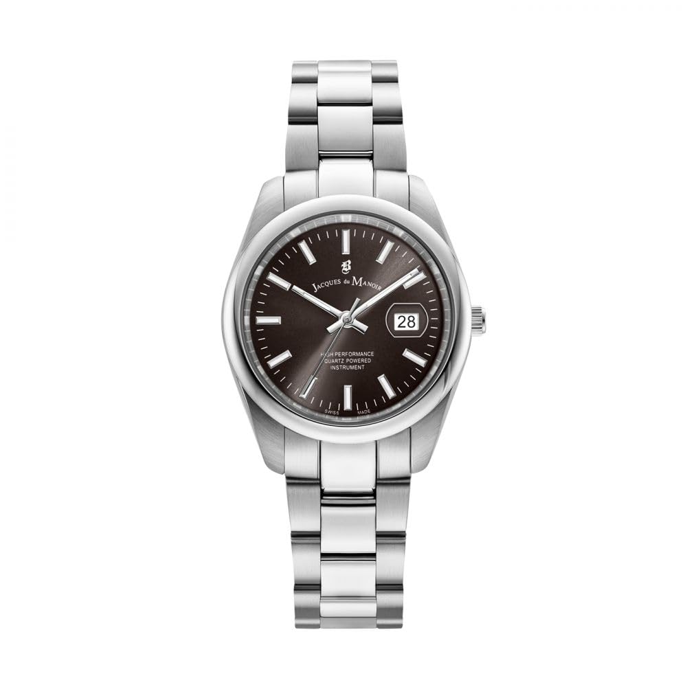 Jacques Du Manoir Reloj Analógico para Mujeres de con Correa en Acero Inoxidable JWL03803