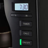 Melitta Cafetera de filtro, modelo Look V Timer, número de modelo 1025-08, acero inoxidable, negro