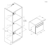 Candy Bake 800 CA6 NP5B3EHTW, Horno Multifunción, 78L, Conectividad WIFI, 1 Bandeja y 2 Rejillas, Easy Steam, Limpieza Hidrolítica, 12 Funciones, Display Basic UX, Blanco