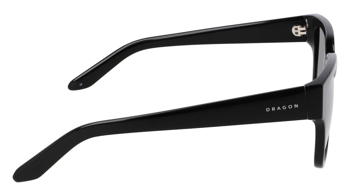 DRAGON ROWANIZED Gafas, Shiny Black with Ll Smoke Polarized Lens, Talla única Unisex Adulto