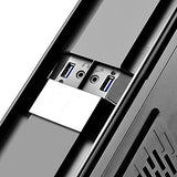 SilverStone SST-ML08B-H - Carcasa de Ordenador Milo Slim HTPC Mini-ITX, con asa, Negro