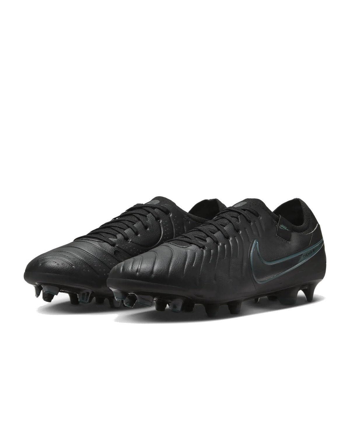 Nike Legend 10 Pro FG, Zapatillas de fútbol Hombre, Black/Black/Deep Jungle, 41 EU