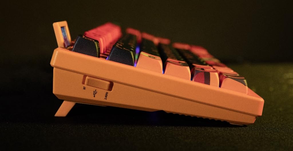 Konix Naruto Shippuden Teclado mecánico con Cable/inalámbrico - Edición Pro Collector Numerada - LED RGB - Diseño Naruto Modo Ermitaño - Naranja