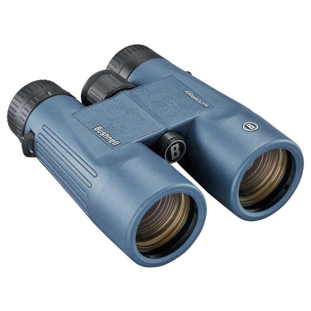 Bushnell - H2O 2 - Prismáticos - 8x42 - Prisma de Techo - Azul Oscuro - Completamente Multicoated - Impermeable/Niebla - Oculares giratorios - Deportes Acuáticos - Náutica - 158042R