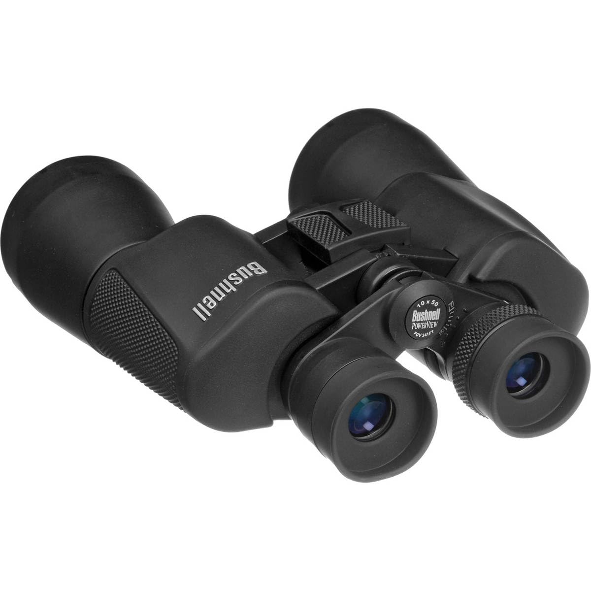 Bushnell - Powerview - 10x50 - Negro - Prisma Porro - Insta-Focus - Dioptrías ajustables - Extrema robustez - Observación de aves - Visitas turísticas - Viajes - Prismáticos - 131056