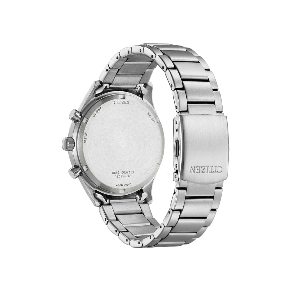 Citizen Reloj Cronógrafo para Hombres de Cuarzo japonés con Correa en Acero Inoxidable CA7028-81L