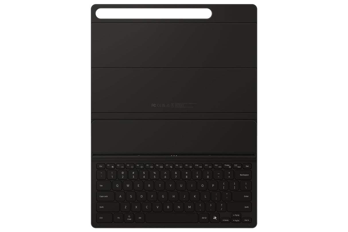 Samsung Funda para Galaxy Tab S10+, Tab S9+, Tab S9 FE+ con Teclado QWERTY y botón AI, Funda de una Sola Pieza, Color Negro