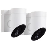 Somfy 1875340 - Pack de 2 cámaras al Aire Libre 2 Blancas, cámaras con detección de Movimiento Inteligente, Sirena integrada de 110 DB, conexión Posible en una luminaria existente, imágenes Full HD