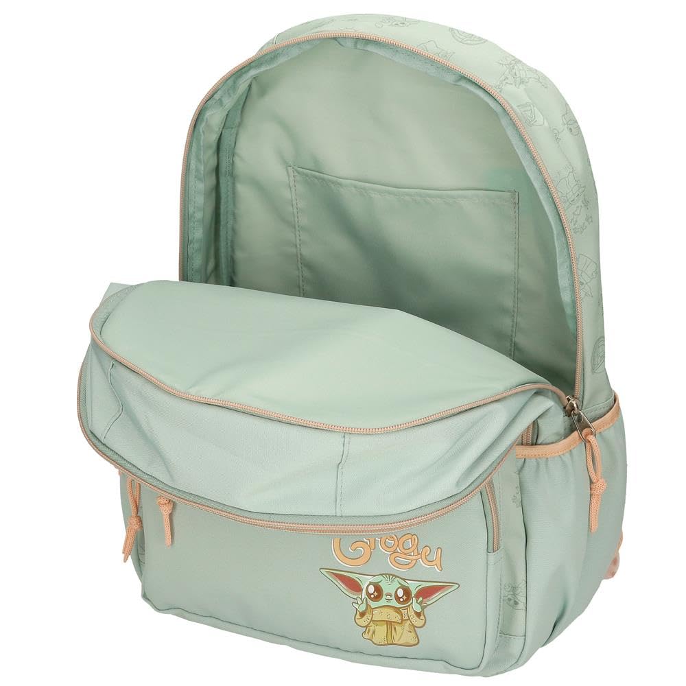 Joumma Star wars Grogu Mochila Escolar Verde 32x44x17 cms Poliéster 24,68L