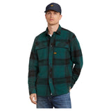G-STAR Para Hombre Camisa CPO Regular, Multicolor (Bright Billet Green Luke Check D23583-D749-G718), S