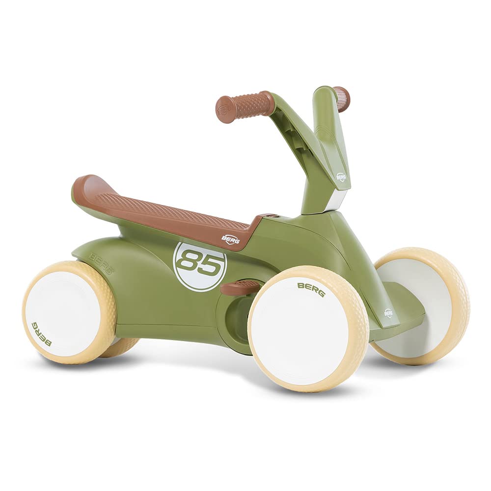 Berg GO² - Coche Antideslizante 2 en 1, diseño Retro, Color Verde