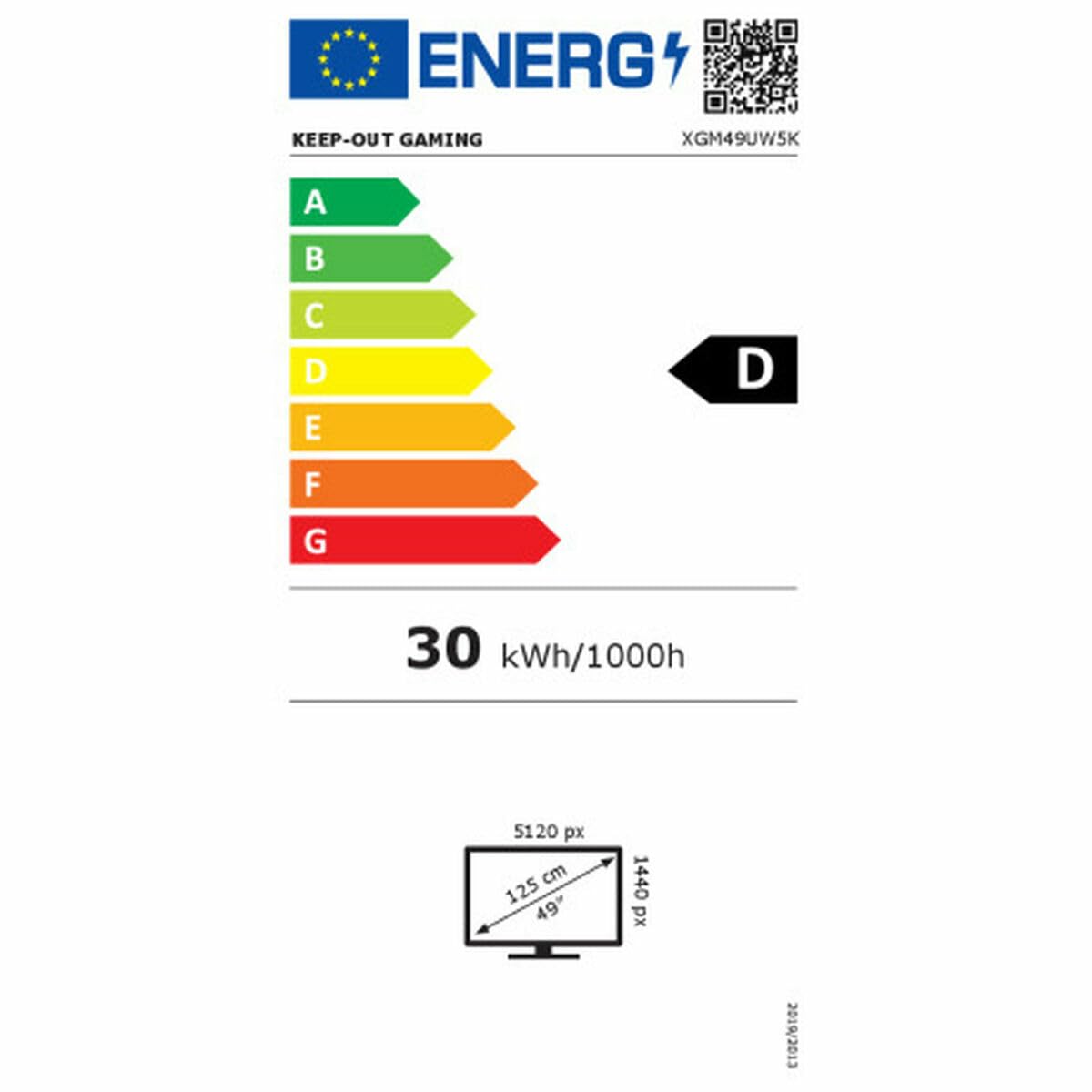 KEEP OUT Monitor XGM49UW5K 5K2K WUHD 49" 4 ms - Marca EAN: 8435099533047