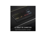 Corsair K70 Core TKL Wireless RGB Teclado de Juego mecánico sin Llave – Interruptores lineales MLX Red v2 prelubricados, SOCD, Tapas de Llave de ABS, amortiguación del Sonido, AZERTY FR –