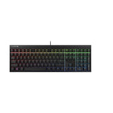 CHERRY MX 2.0S, Teclado Mecánico de Gaming con Iluminación RGB, Distribución de Teclado Alemán (QWERTZ), con Cable, Diseñado en Alemania, Switches MX RED, Negro