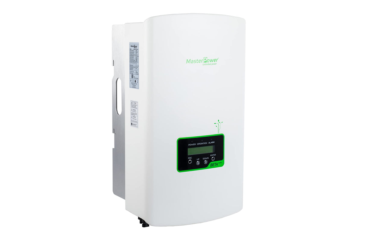 Master U-Power BETA15KW3P Inversor Solar Power Inyeccion Red 15Kw Trifasico, Blanco