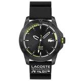 Lacoste Reloj Analógico de Cuarzo para Hombre Colección Regatta con Correa de Silicona Negra - 2011203