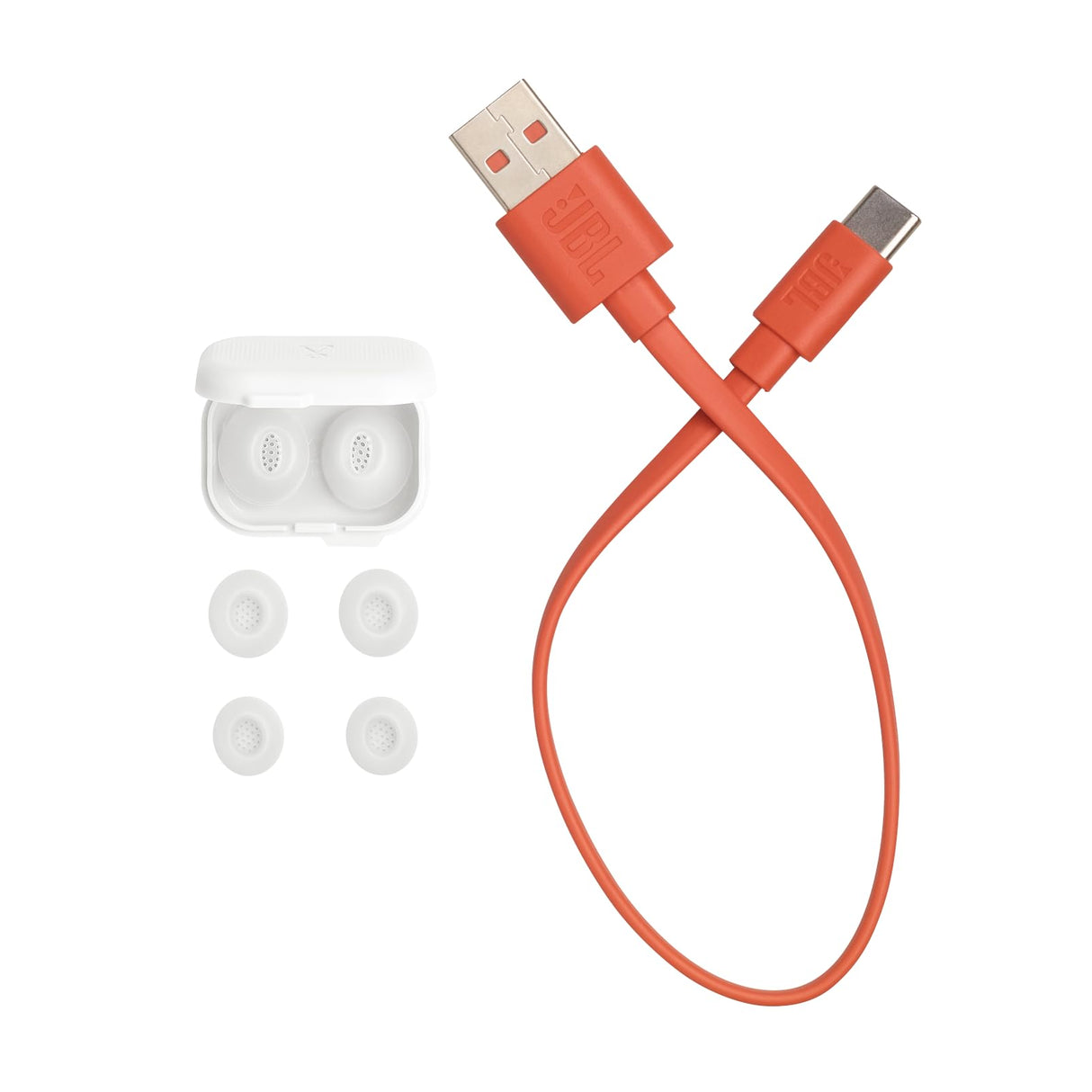JBL Tune Flex 2, Auriculares inalámbricos Bluetooth y cancelación de Ruido. Autonomía de hasta 48 hrs, IP54 Resistentes al Agua y al Polvo, conexión multipunto, diseño ergonómico y Abierto, Blanco