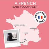 Béaba - Babycook Neo - Máquina de alimentos para bebés - 6 en 1: Procesador de alimentos, licuadora y cocina - Cocina al vapor suave - Comida casera rápida para bebés - Cuenco de vidrio - Recipiente