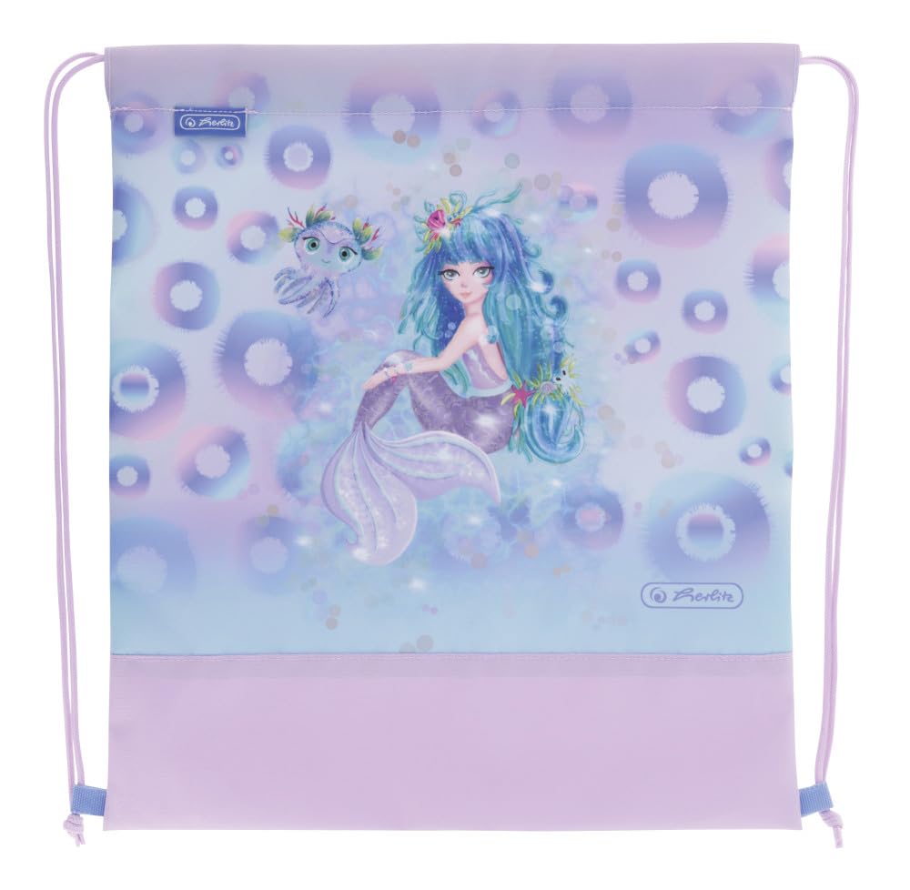 Herlitz Loop Plus Mystic Mermaid Mochila escolar, Niñas, Multicolor, 37 x 31 x 22 cm