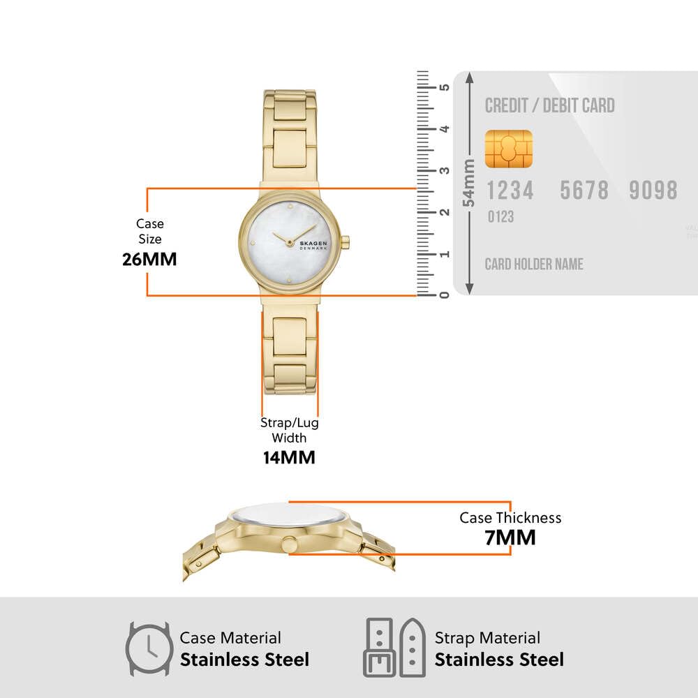 Skagen Reloj Analógico para Mujer de Cuarzo con Correa en Acero Inoxidable SKW3167