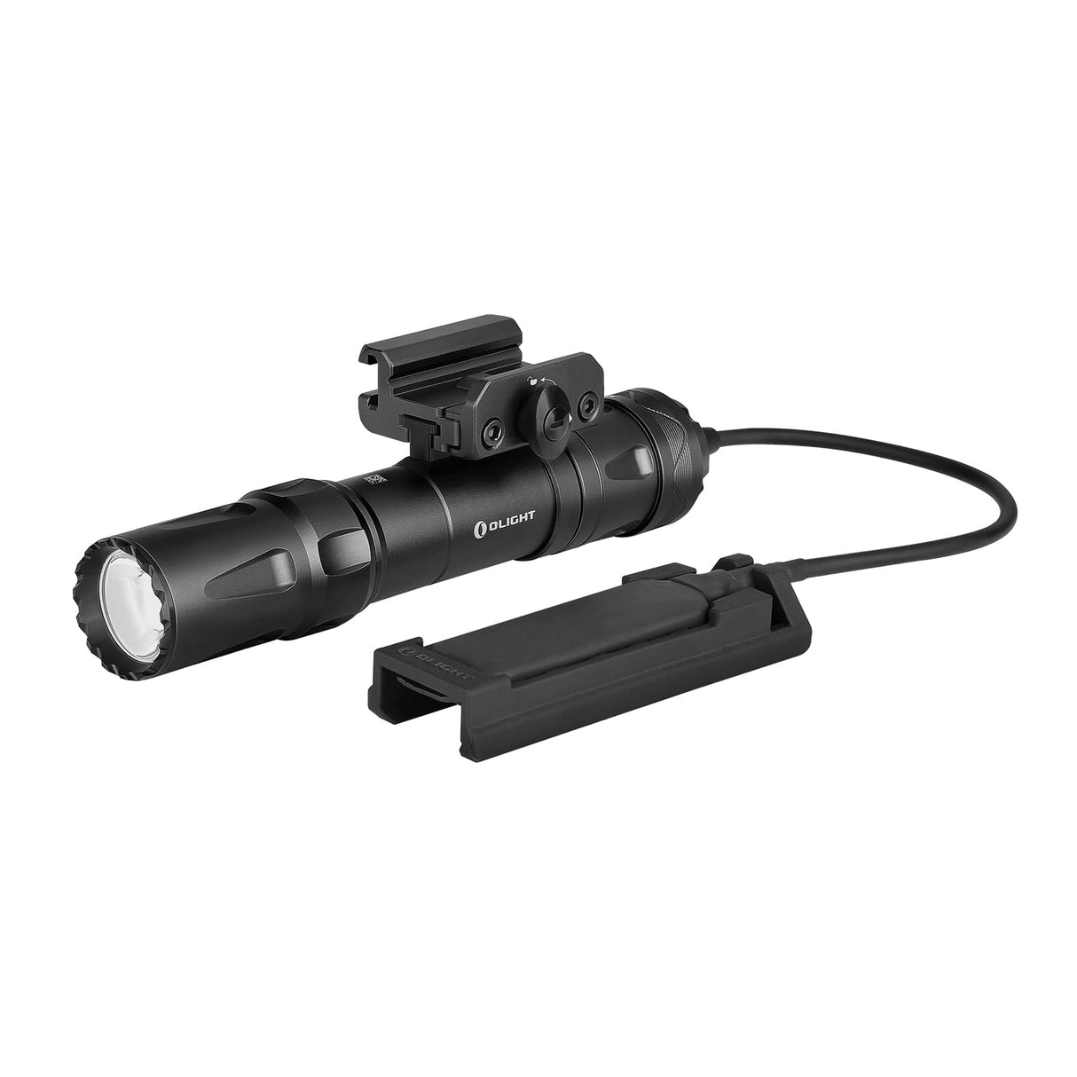 OLIGHT Odin Linterna Táctica Con Batería Recargable Diseñada Profesionalmente 2000 Lúmenes 300 Metros Potente Actividades Deportivas(Negro)