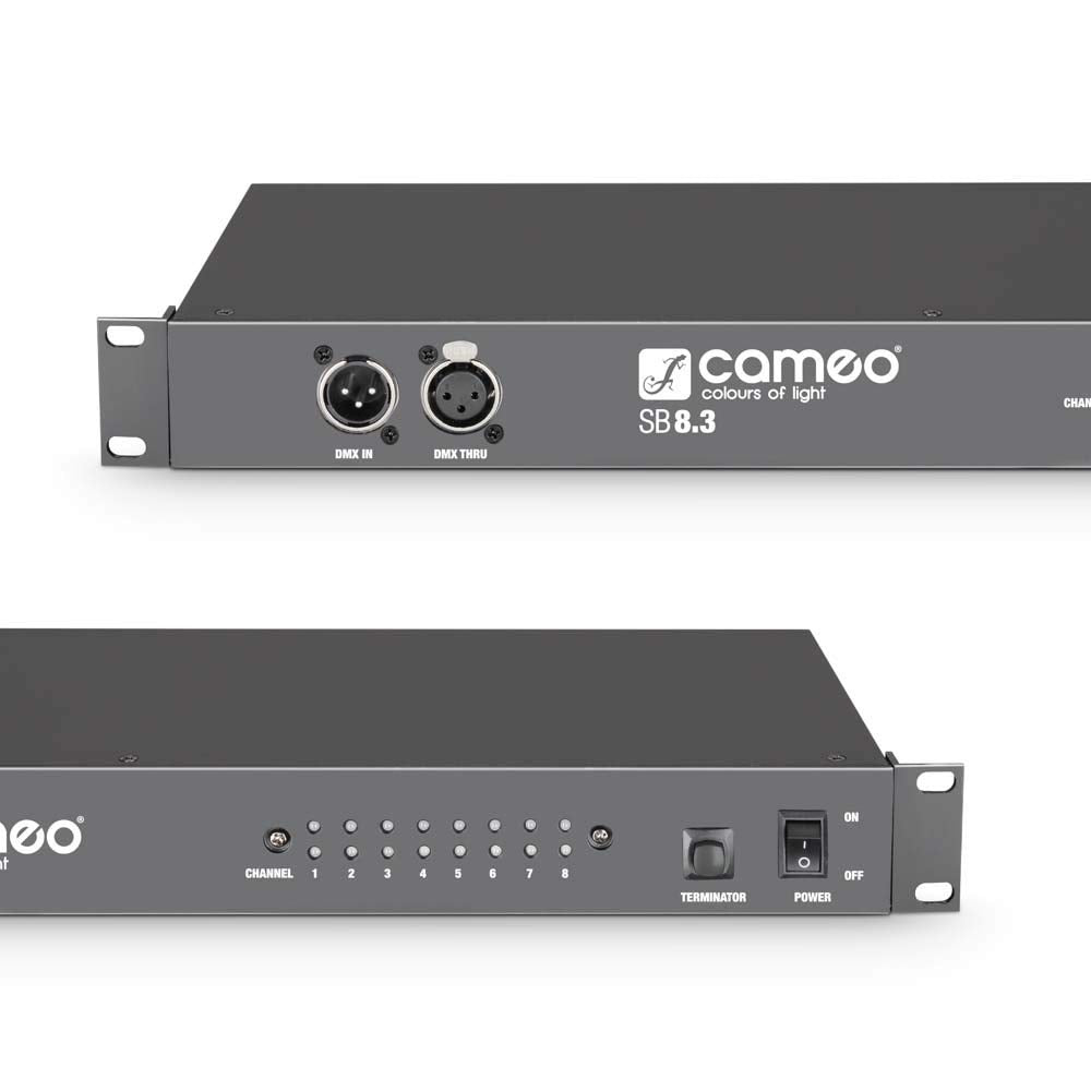 Cameo SB8.3 - Distribuidor DMX de 8 canales (3 pines)