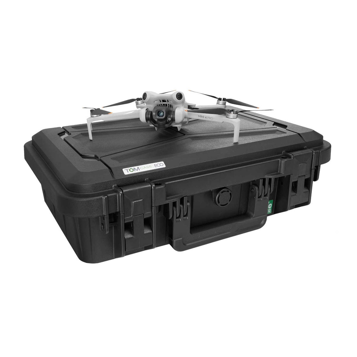 TOMcase Maleta para Drones Ready to Fly para dji Mini 4 Pro Fly More Combo, Mando a Distancia estándar o dji RC 2, Funda Protectora Eco Impermeable - Made in Germany